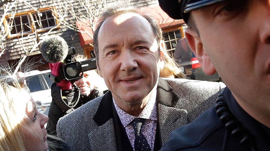 Kevin Spacey arrives at Massachusetts courthouse to face charge of groping young man