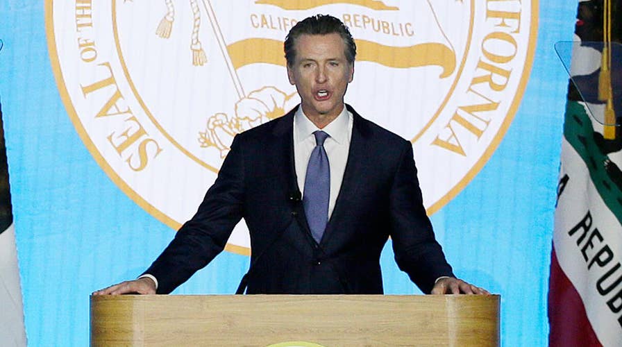 California Gov. Newsom rebukes Trump White House during inaugural address