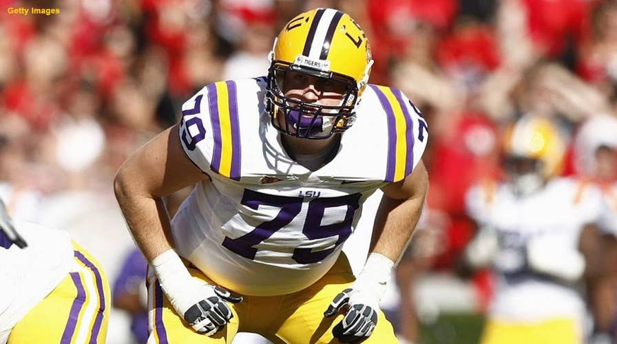 Former Louisiana State University lineman was shot by his dog while duck hunting