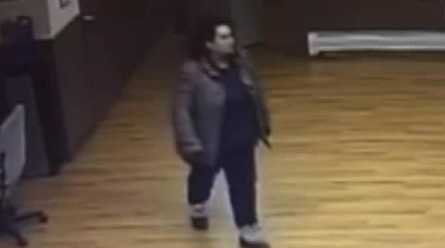 Raw video: Woman breaks into Pennsylvania police station