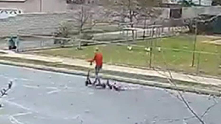 California woman seen dragging dog while on electric scooter