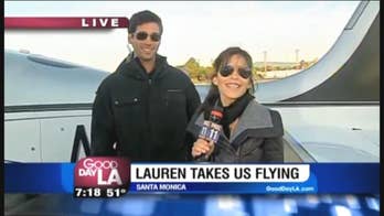 Watch Jeff Bezos' reported girlfriend Lauren Sanchez fly airplane while hosting 'Good Day LA'