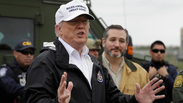 President Trump visits southern border in McAllen, Texas, receives briefing on border security