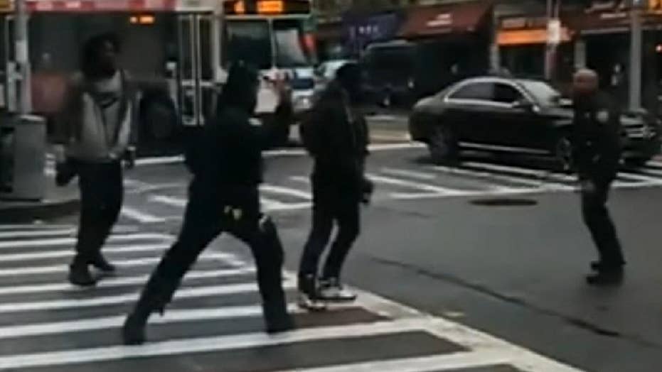 NYPD officers in violent altercation during arrest caught on video