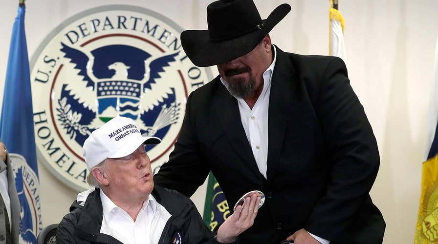 Rancher gifts belt buckle to Trump’s son