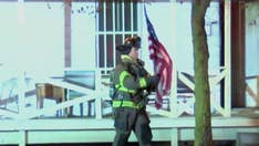 Firefighter saves American flag from Vietnam veteran's burning home