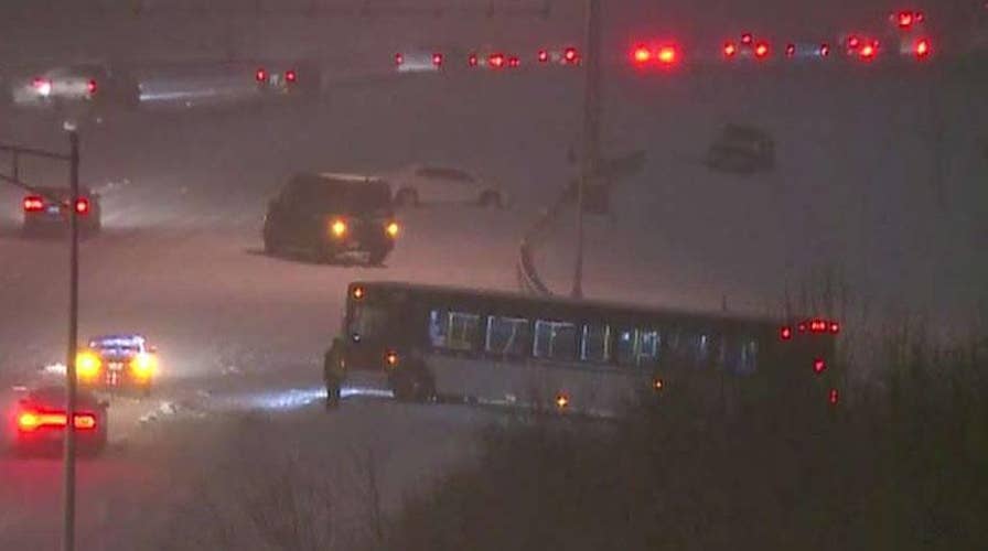 7 killed in snow-related crashes as a winter storm hits the mid-east, dropping 17 inches of snow