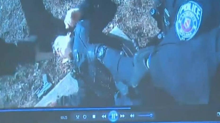 Indiana police officer accidentally shot by other cop in dramatic bodycamera video