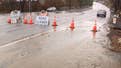 Pacific storm generating heavy rain triggers mudslide creating treacherous travel conditions in California