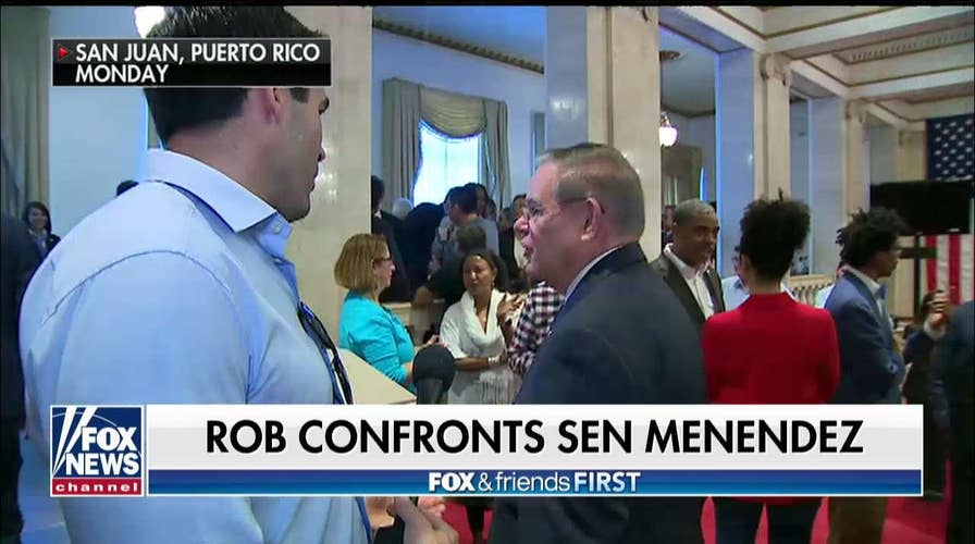 Rob Schmitt Confronts Sen. Menendez During Dems' Puerto Rico Retreat