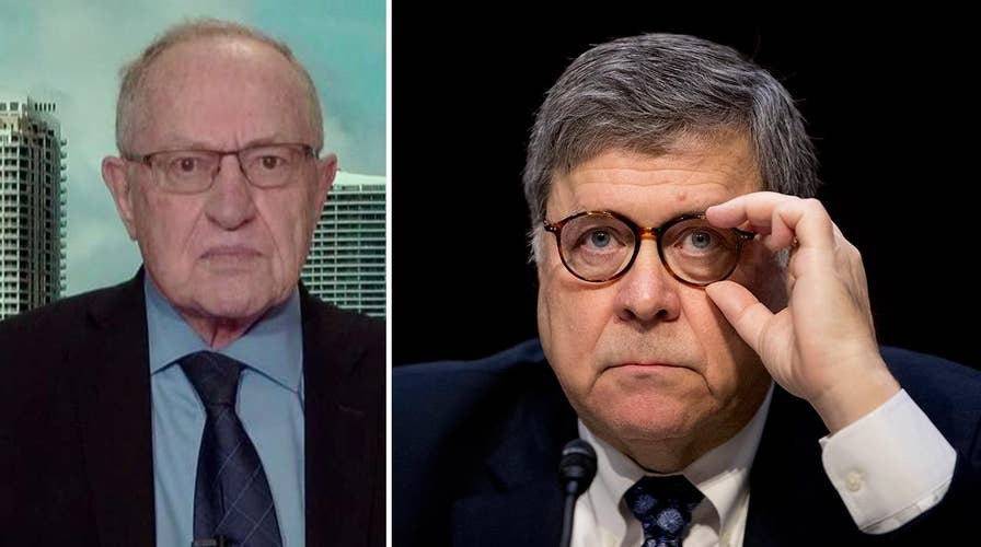 Alan Dershowitz calls William Barr's confirmation hearing a 'home run so far,' says Barr deserves bipartisan support