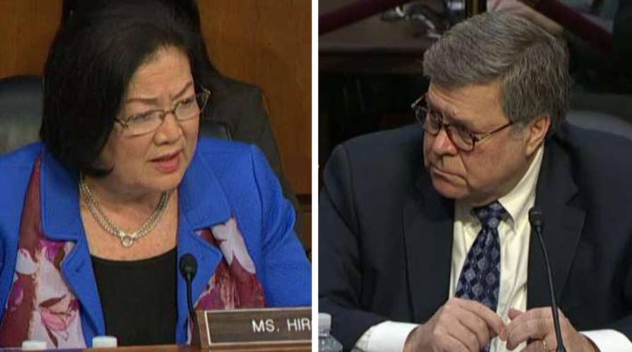 Sen. Mazie Hirono challenges William Barr to follow Jeff Sessions' example, recuse himself from overseeing Mueller probe
