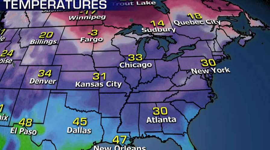 National forecast for Wednesday, January 16