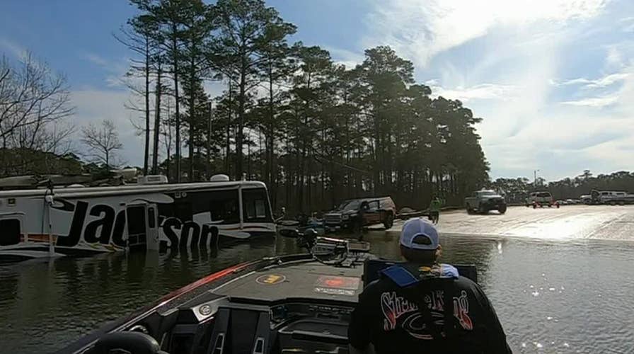 Fisherman’s dog sends 38-foot RV flying into lake