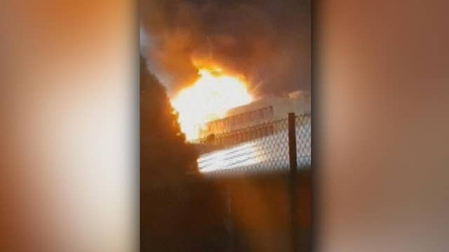 Explosion at University of Lyon science building caught on camera