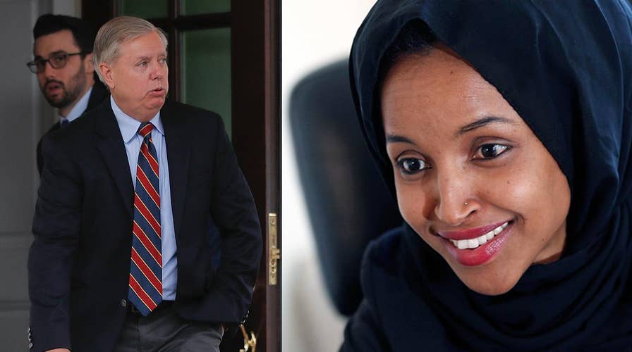 Rep. Ilhan Omar under fire for pushing allegations that Sen. Lindsey Graham is being blackmailed into supporting Trump