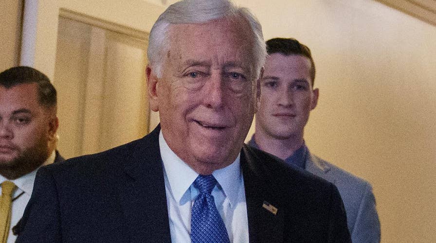 House Majority Leader Steny Hoyer reacts after GOP lawmaker tells Democrats to 'go back to Puerto Rico'