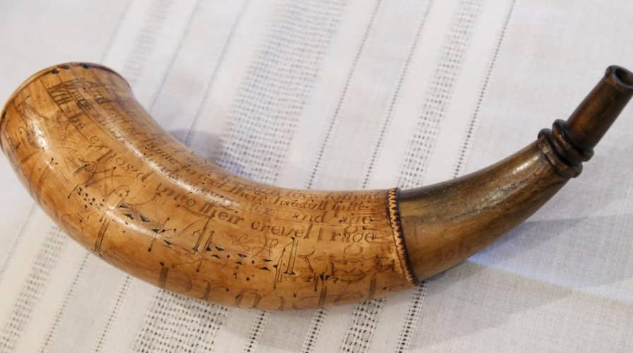 Revolutionary War powder horn returned to museum it was stolen from in 1952