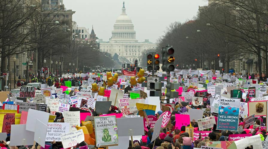 Rachel Campos-Duffy attends the Women's March in Washington, DC