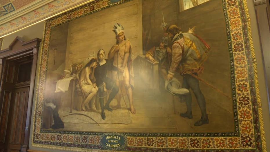 Christopher Columbus Murals Inside University Of Notre Dame