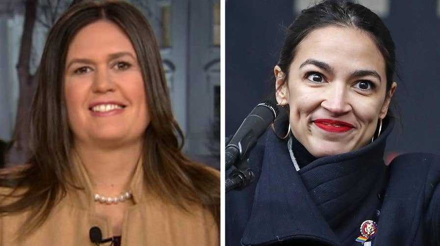 Sarah Sanders slams Ocasio-Cortez's prediction the world will end