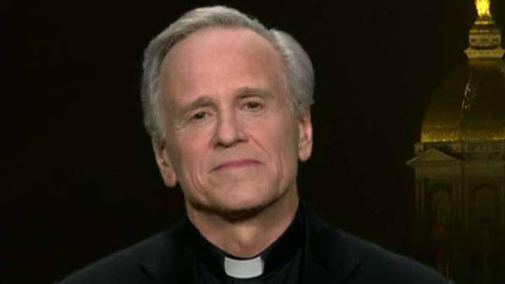 University of Notre Dame president explains decision to cover Christopher Columbus mural