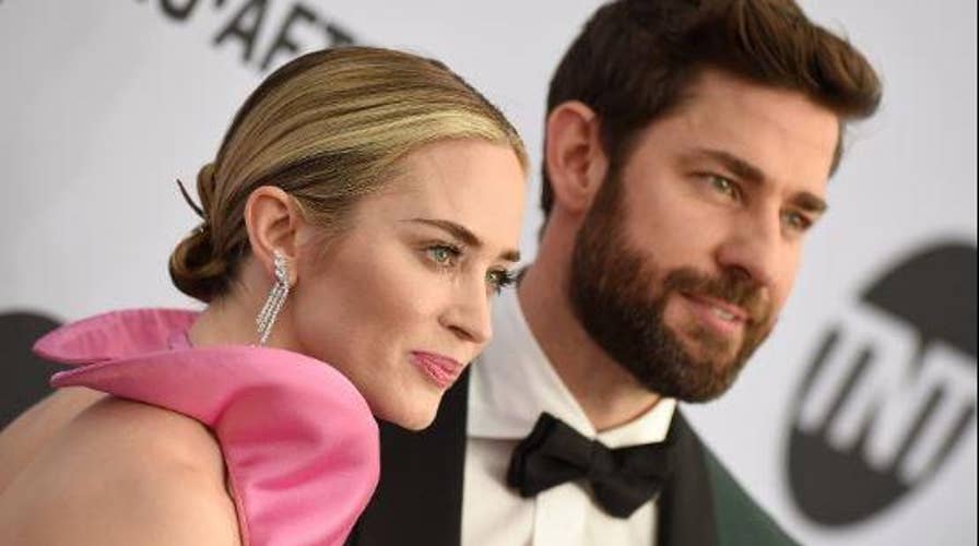 Emily Blunt brings husband John Krasinski to tears as she accepts SAG award