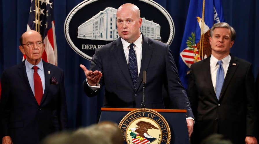 Acting Attorney General Whitaker announces ‘China related law enforcement action’