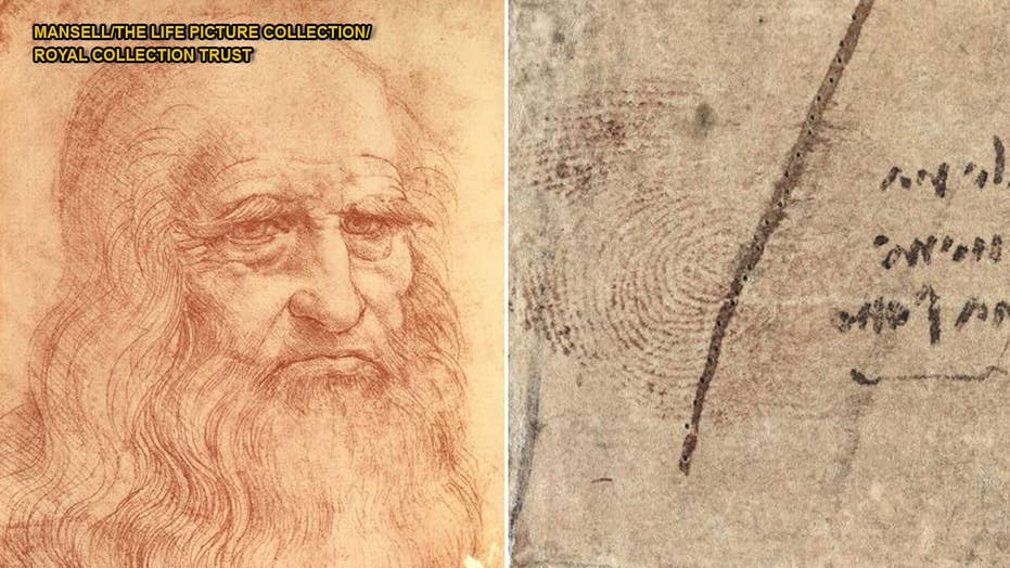 Leonardo Da Vincis Thumbprint Discovered Drawing In Queen Elizabeths 4070