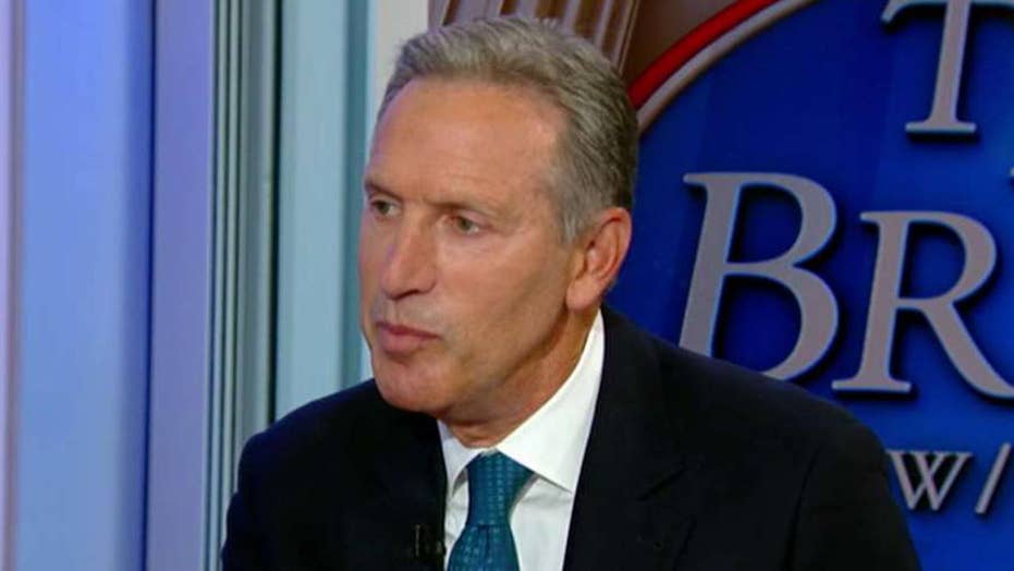 Howard Schultz says he has no intention of being a spoiler in 2020
