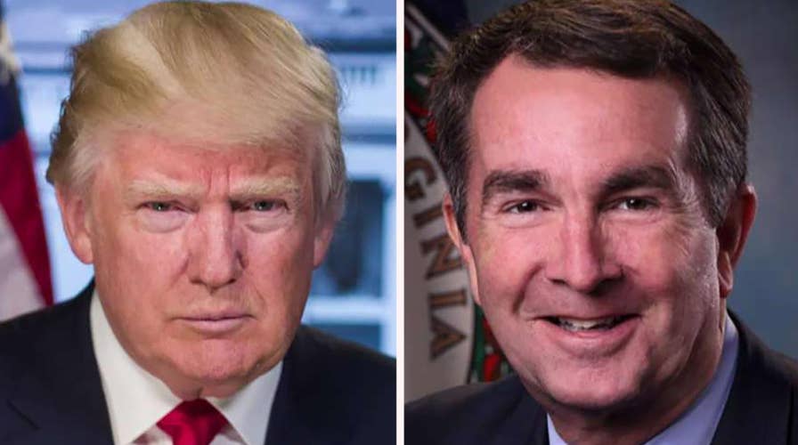 Trump slams Virginia governor over abortion comments