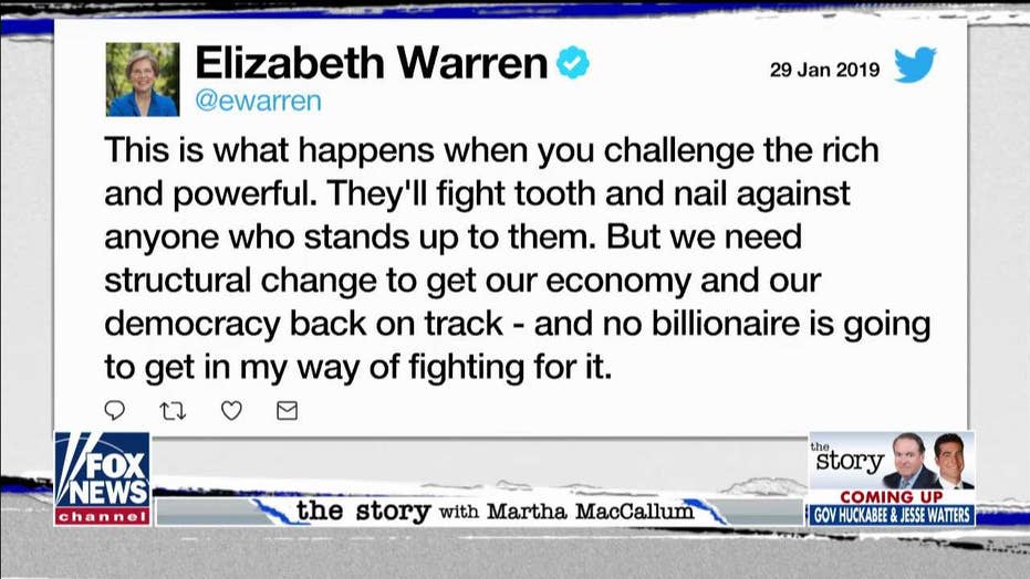 Liz Peek: Ocasio-Cortez, Warren spout anti-rich rhetoric – It’s proof they don