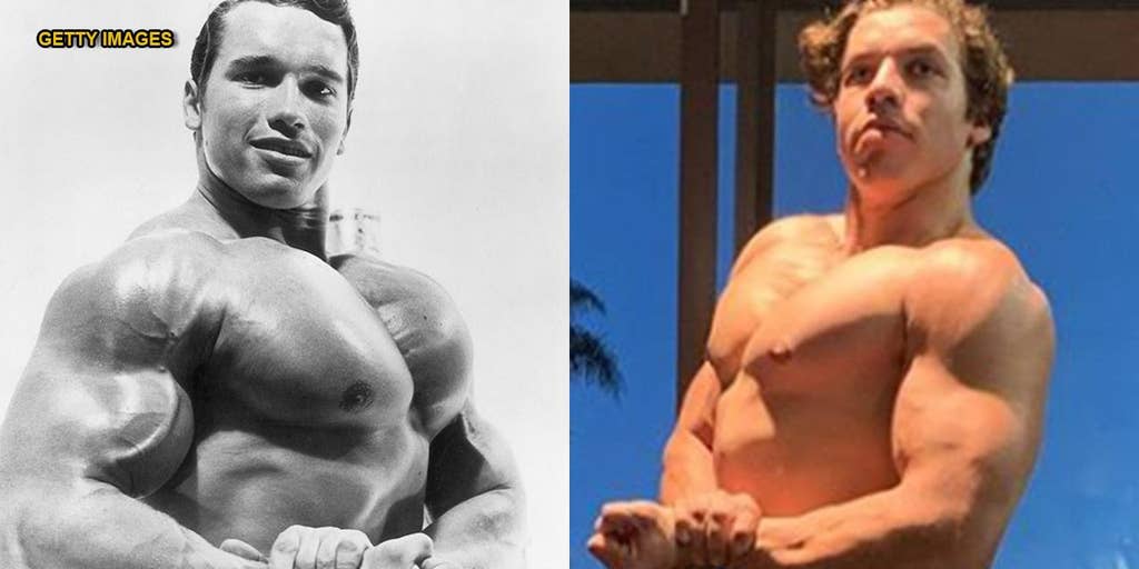 Arnold Schwarzenegger's son recreates old bodybuilding poses of the  legendary actor (photos)