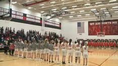 Iowa crowd's rendition of national anthem at high school basketball game goes viral