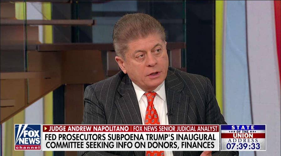 Napolitano: probe of Trump inaugural committee 'not a witch hunt.'