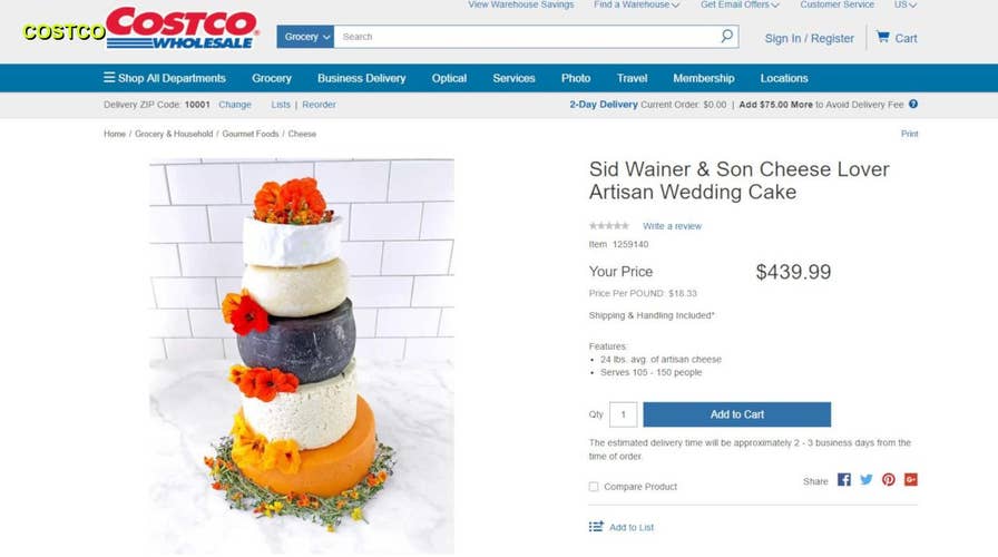 Costco selling 24-pound cheese 'Wedding Cake' capable of feeding 150 guests