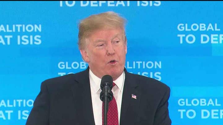 President Trump expects to announce elimination of ISIS caliphate within weeks