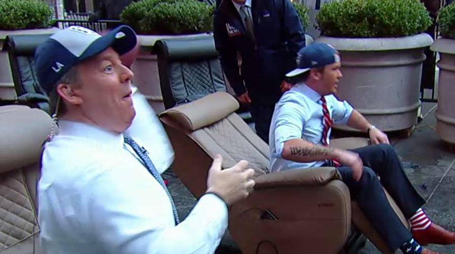 Recliner football competition on 'Fox & Friends'