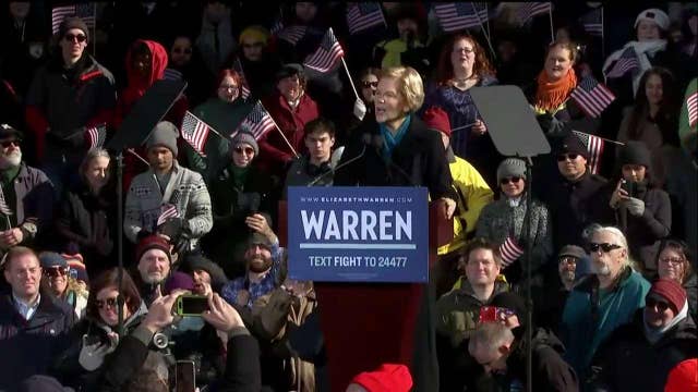 Democrat Sen. Elizabeth Warren announces her 2020 presidential campaign