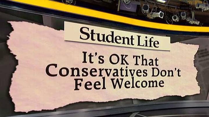 Washington University student newspaper writer says it's ok that conservatives don't feel welcome on campus