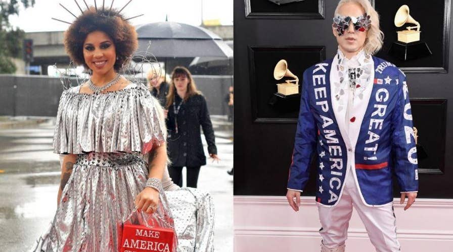 Pro-Trump MAGA merch spotted on the 2019 Grammys Red Carpet
