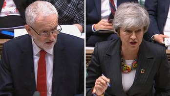 Corbyn accuses May of blackmail over 'deeply flawed' Brexit deal