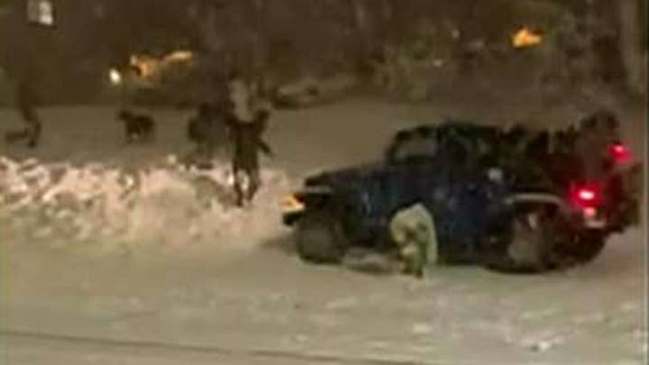 Seattle 'snowball rage' incident caught on camera