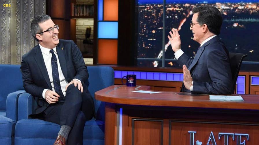 Late Show with Stephen Colbert audience boos guest John Oliver