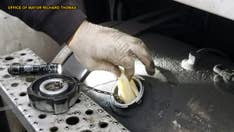 Snow plow trucks sabotaged with latex gloves in New York town