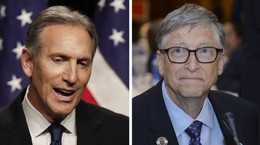Billionaires Howard Schultz, Bill Gates pressed on taxes on the wealthy