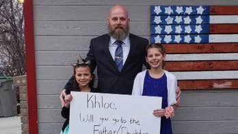 Marine vet takes girl whose PTSD-afflicted dad killed self to father-daughter dance