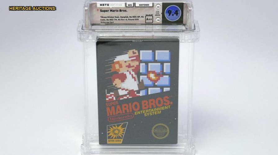 Unopened Super Mario Bros. copy from 1985 sells for $100G