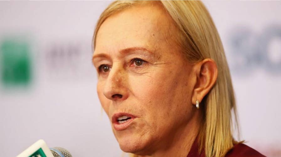 Former tennis champ Martina Navratilova criticized for comments about trans athletes