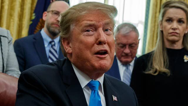 Trump talks trade negotiations with China, previews summit with Kim Jong Un